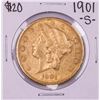 Image 1 : 1901-S $20 Liberty Head Double Eagle Gold Coin