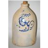 Image 1 : 4 GAL. DECORATED STONEWARE JUG - LARGE 18" 4