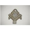 Image 2 : PEWTER MASONIC ICE CREAM MOLD - FIGURAL 2 PC.