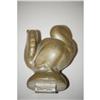Image 2 : PEWTER TURKEY ICE CREAM MOLD - FIGURAL 2 PC.
