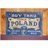 PAINTED WOODEN TRADE SIGN - 1908 MA PINE WOOD