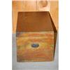 Image 2 : 19TH CENT. GRAIN PAINTED TRUNK - GREEN, RED &