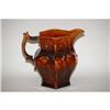 Image 2 : 9 1/2" ROCKINGHAM TYPE PANELED PITCHER - 19TH