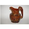 Image 2 : 9" BENNINGTON HOUND HANDLED PITCHER - 19TH CE