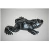 Image 1 : PAINTED CAST IRON FROG DOORSTOP - EARLY 20TH