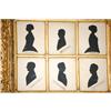 Image 2 : (6) CUT PAPER SILHOUETTES - (6) 19TH CENT. SI