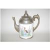 Image 1 : 19TH CENT. PEWTER ENAMEL COFFEE POT - 19TH CE