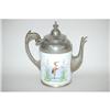 Image 2 : 19TH CENT. PEWTER ENAMEL COFFEE POT - 19TH CE