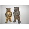 Image 1 : (2) STANDING BEAR STILL BANKS: (1) 6" ALUMINU