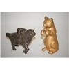 Image 2 : (2) FIGURAL ANIMAL CAST IRON STILL BANKS: (1)