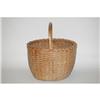 Image 2 : PRIMITIVE WOVEN SPLINT BASKET - 19TH CENT. WO
