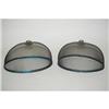 Image 1 : (2) OVAL SCREEN FLY DOMES - (2) MATCHING 19TH