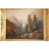 Image 2 : 19TH CENT. WESTERN MOUNTAINS PAINTING - OIL O