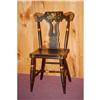 Image 2 : (4) PAINTED PA CHAIRS - SET (4) PAINT DECORAT