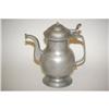 Image 1 : EARLY BULBOUS FORM PEWTER TEAPOT - LATE 18TH-