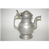 Image 2 : EARLY BULBOUS FORM PEWTER TEAPOT - LATE 18TH-