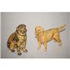 Image 1 : (2) CAST IRON DOG STILL BANKS: (1) 3 1/8" PAI