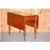 Image 2 : SHERATON DROPLEAF TABLE - CHERRY TABLE W/ SQU