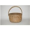 Image 2 : 19TH CENT. NEW ENGLAND WOVEN SPLINT BASKET -