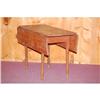 Image 2 : SHERATON PAINTED DROPLEAF TABLE - 19TH CENT.