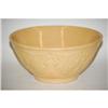 Image 1 : 13 3/4" JEFFORD'S EMBOSSED YELLOW WARE BOWL -