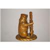 Image 2 : 19TH CENT. FIGURAL BEAR TOOTHPICK HOLDER - 3"