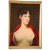 Image 2 : OIL PAINTING PORTRAIT ON WOODEN BOARD - 20TH