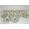 Image 1 : (10) 19TH CENT. ROSE MEDALLION PLATES - (10)