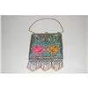 Image 1 : 10 1/2" FANCY VICTORIAN BEADED PURSE - CHASED