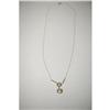Image 1 : LADIES WHITE GOLD FILIGREE 2 DIAMOND PENDANT