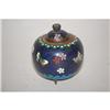 Image 1 : JAPANESE CLOISONNE COVERED JAR - MINIATURE FO