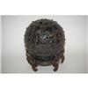 Image 1 : CHINESE PIERCED BRONZE SPHERE - 19TH-EARLY 20