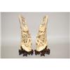 Image 1 : PR. CHINESE IVORY CARVINGS - (2) EARLY 20TH C