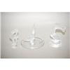 Image 1 : (3) LALIQUE GLASS FROSTED FIGURES: (1) 3 1/4"