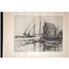 Image 2 : LEONARD H. MERSKY ETCHING OF ROCKPORT FISHING
