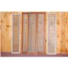 Image 1 : SET (5) GOTHIC LEADED GLASS WINDOWS - EARLY 2