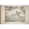 Image 2 : HARMON PRITCHARD ETCHING OF COWBOY ON HORSEBA