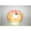Image 2 : DECORATED FENTON BURMESE ART GLASS ROSE BOWL