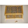 ORNATE BRASS & SILVERPLATE JEWELRY BOX - EARL