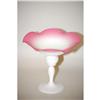 Image 2 : PEACHBLOW ART GLASS COMPOTE - 7" 20TH CENT. P