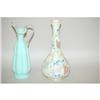Image 2 : (2) VICTORIAN ART GLASS ITEMS - (1) 10" MINT