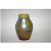 Image 1 : 4 3/4" TIFFANY STYLE ART GLASS VASE - IRIDESC