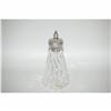 Image 1 : 7 1/2" ENGLISH SILVER & CRYSTAL COLOGNE