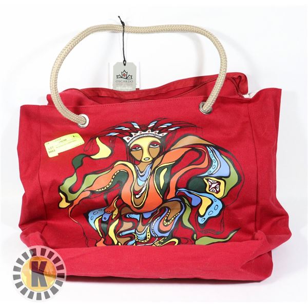 POW WOW DANCER HAND BAG TOTE