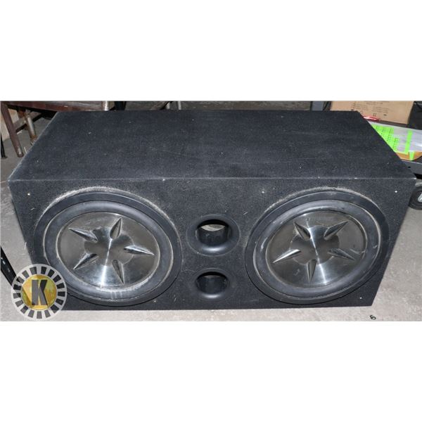 AUTOMOTIVE SUBWOOFER SET IN BOX