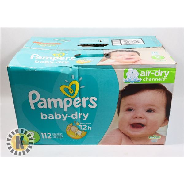 CASE OF PAMPERS BABY DRY SIZE 2