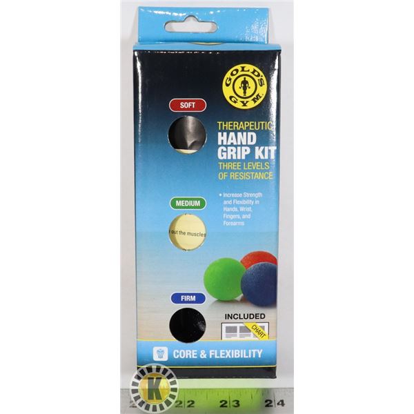 NEW GOLDS GYM THERAPEUTIC HAND GRIP KIT