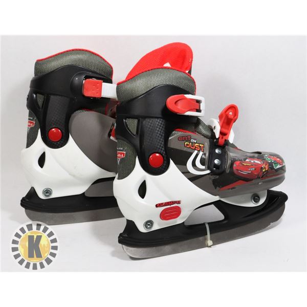 DISNEY CARS THEMED KIDS ADJUSTABLE SKATES