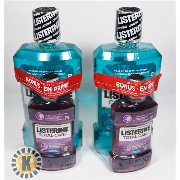 BAG OF ASSORTED LISTERINE MOUTH WASH