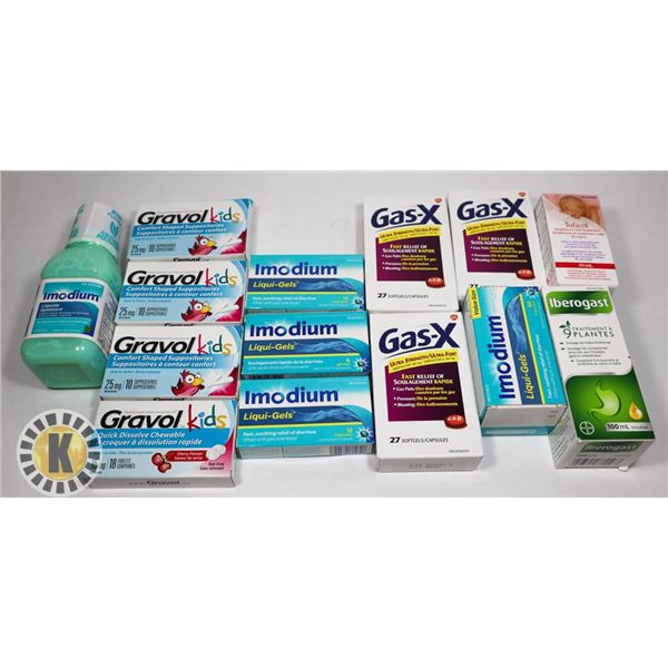 BAG OF IMODIUM, INFACOL, IBEROGAST AND GAS-X